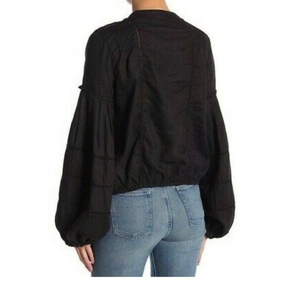 Free People High Swells Linen Top NWT XS - Picture 7 of 7